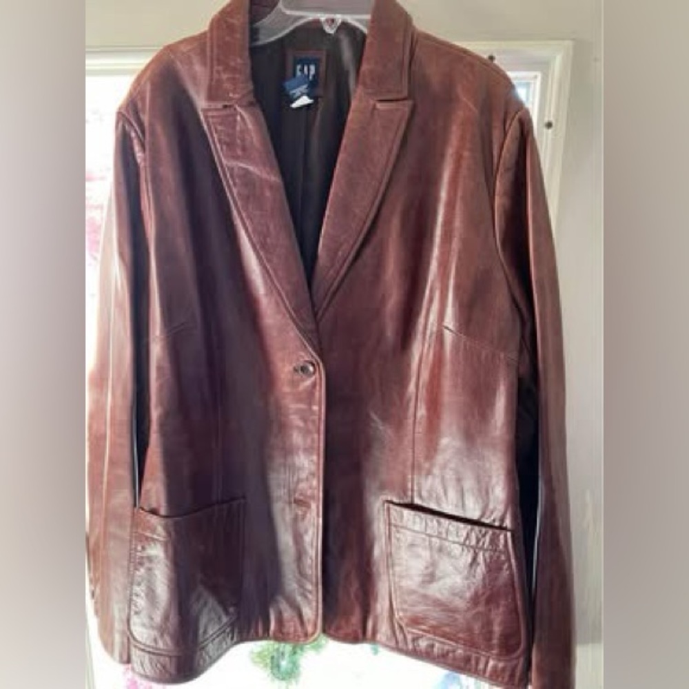 Vintage GAP Brown Leather Jacket